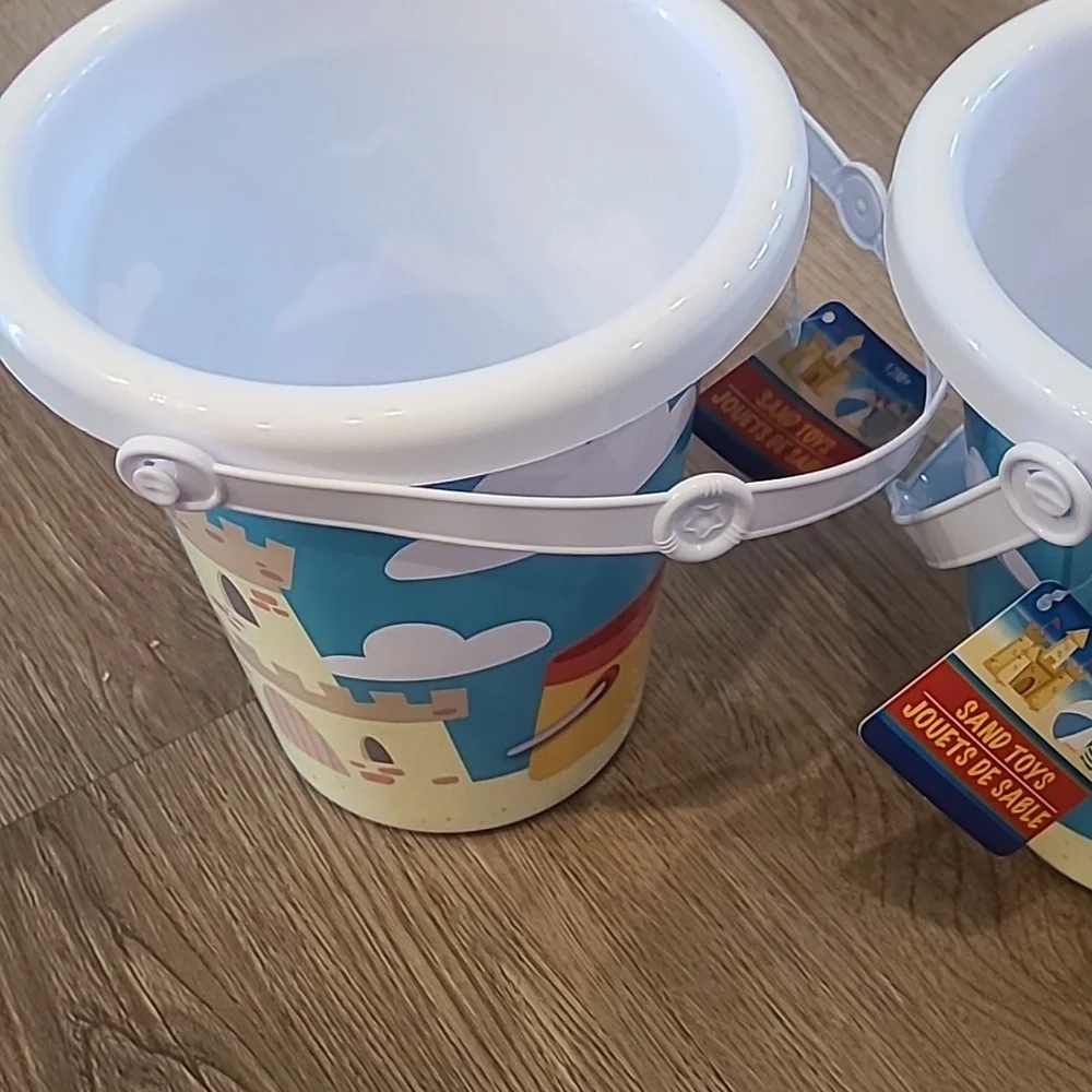 2 New Colorful Castle Party Buckets